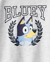 Baby Neutral Bluey Short-Sleeve Graphic Tee - Grey