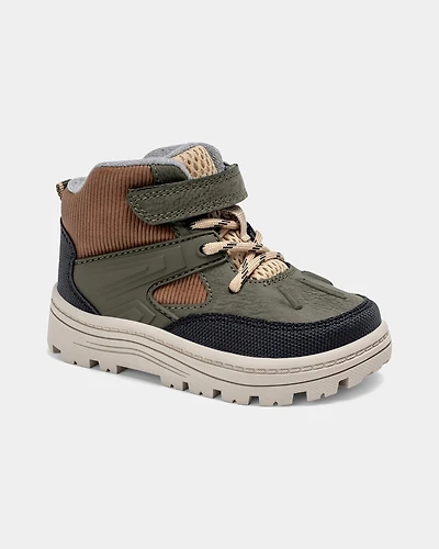 Toddler Boy Ankle Boots - Olive