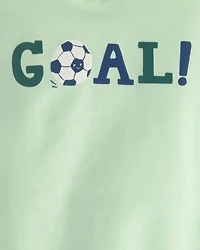 Baby Boy 2-Piece Goal Striped Short-Sleeve Bodysuit & Short Set - Green