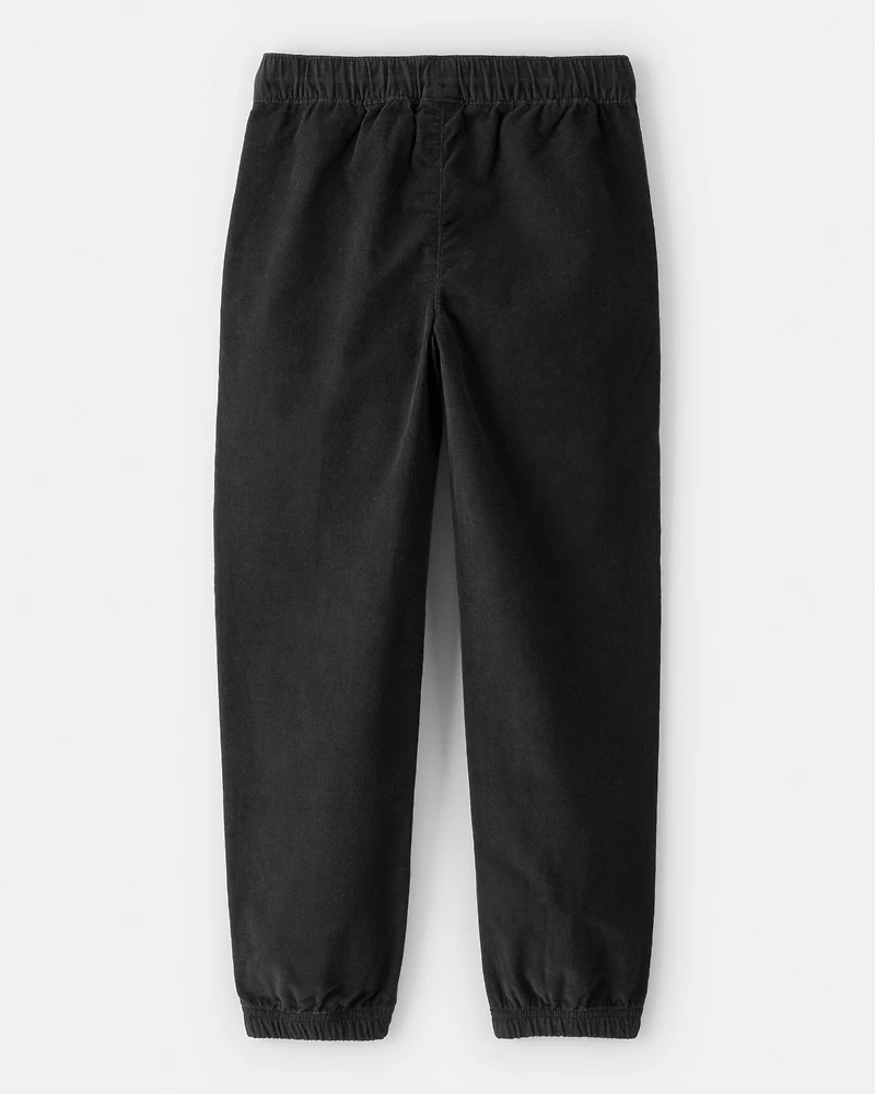Boys Corduroy Joggers - Black