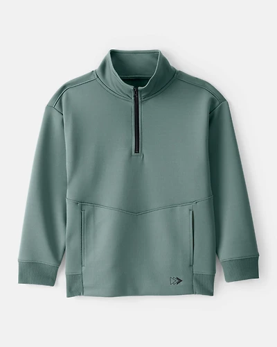 Boys Quarterzip Pullover - Green