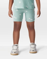 Toddler Girl Sea Print Bike Shorts