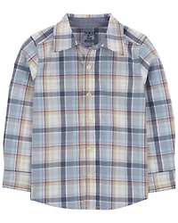 Toddler Plaid Button-Front Shirt