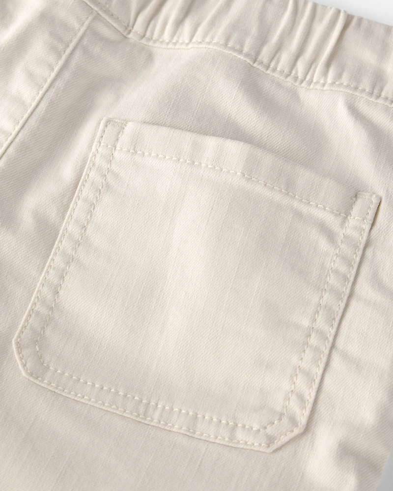 Boys Organic Cotton Shorts Cream
