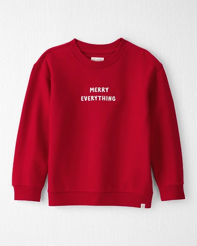 Kid Merry Everything Holiday Sweatshirt Made with Organic Cotton