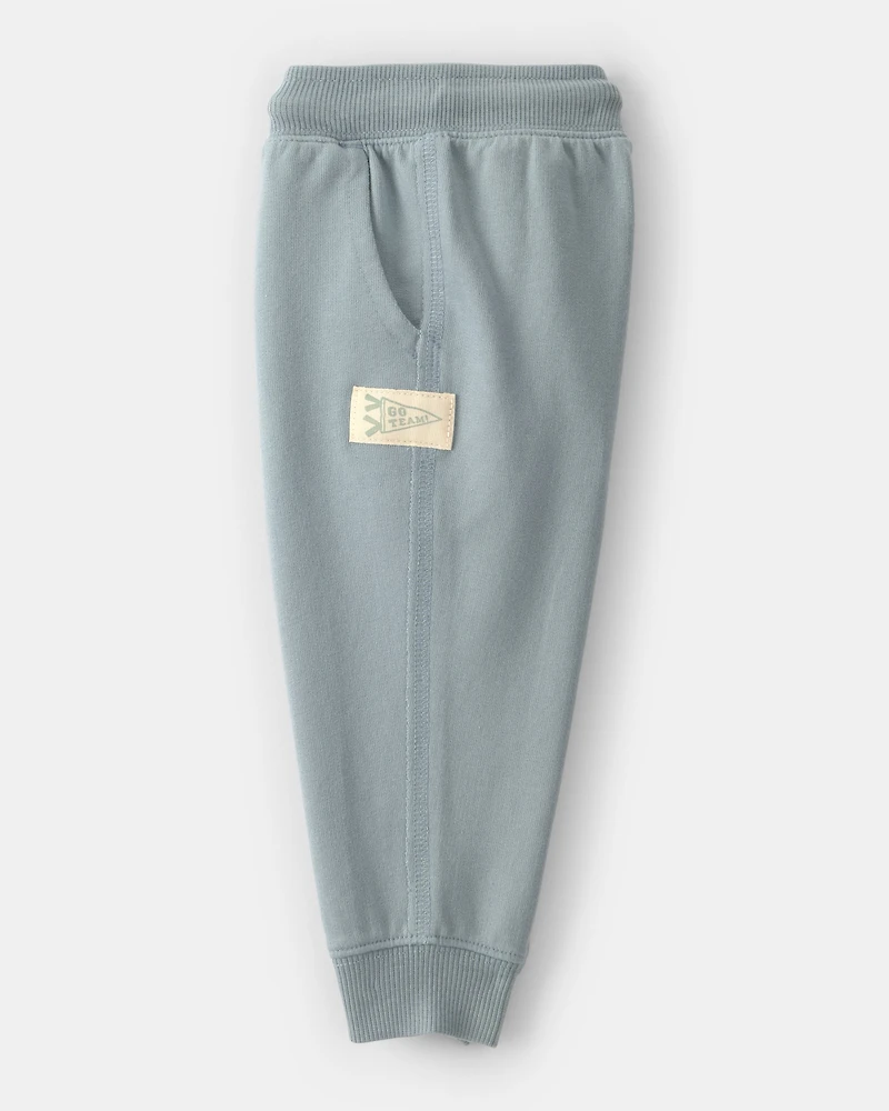 Baby Boy French Terry Joggers - Green