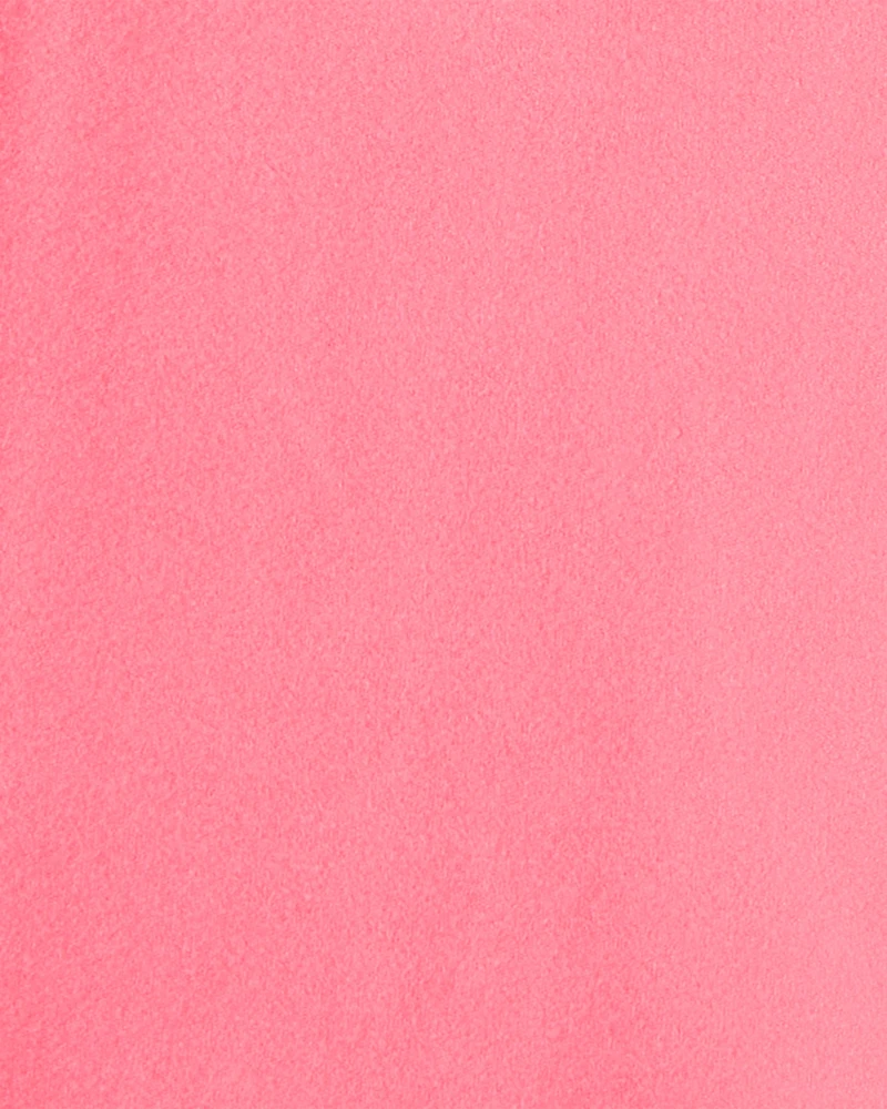 Girls Microfleece Flare Pants - Coral