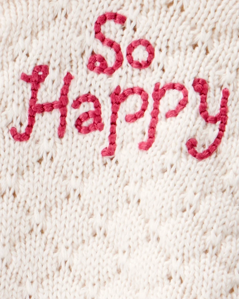 Baby 2-Piece Heart Sweater & Pull-On Pant Set