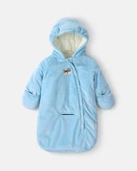 Baby Boy Velboa Prambag- Blue
