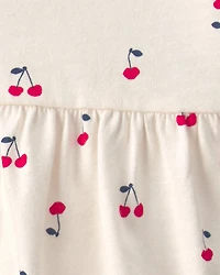 Baby Girl 4-Piece Cherry Top & Short Set