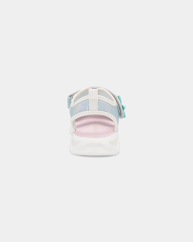 Toddler Girl Shell Light Up Sandals - Blue