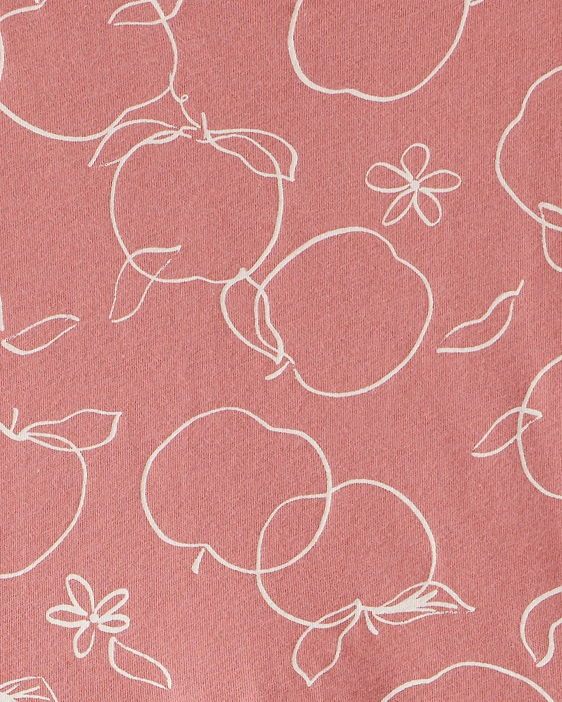 Girls Apple Print Dress