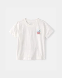 Toddler 'Ahoy There' Graphic Tee - White