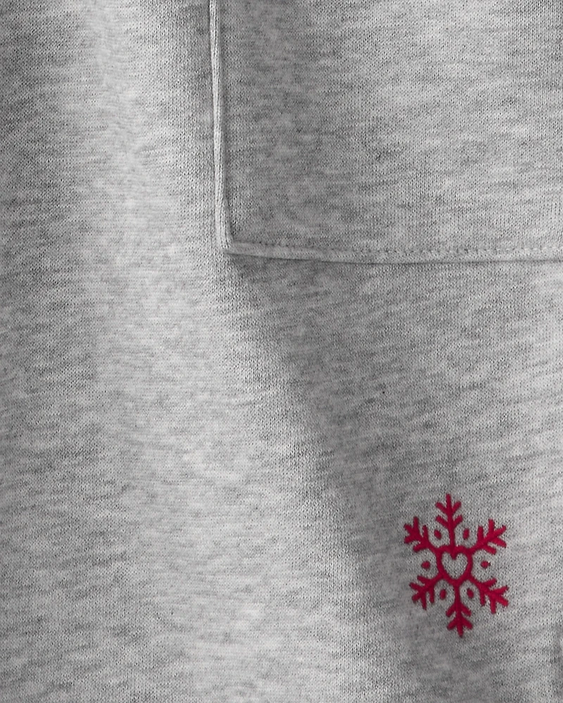 Toddler Girl Mock Neck Long-Sleeve Dress - Grey