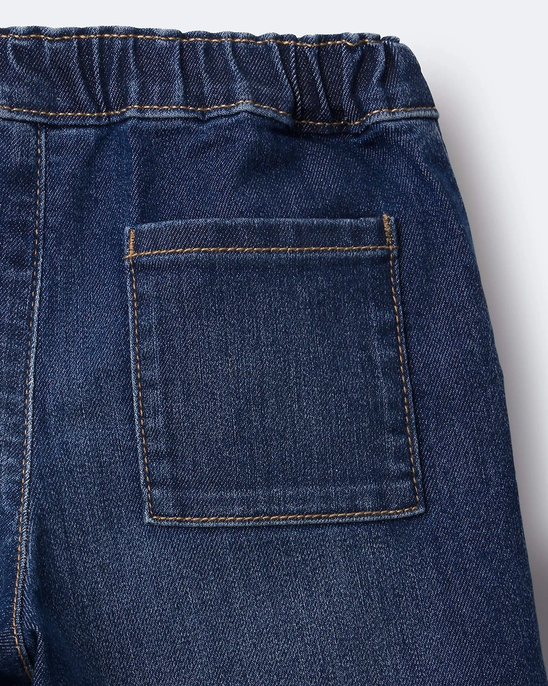 Toddler Girl Wide-Leg Pants Denim - Blue