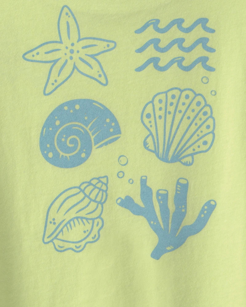 Girls 'Be Your-Shelff' Graphic Tee - Green