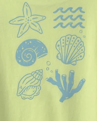 Girls 'Be Your-Shelff' Graphic Tee - Green