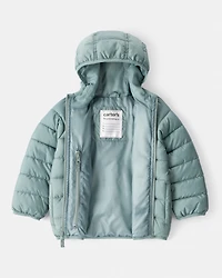 Toddler Hooded Puffer Jacket - Green