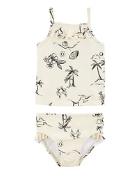 Toddler 2-Piece Beach Print Tankini Set