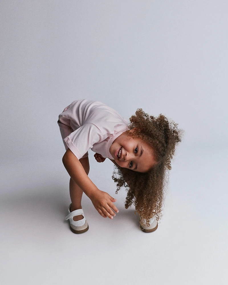 Toddler Rolled Cuff Tee - Rose