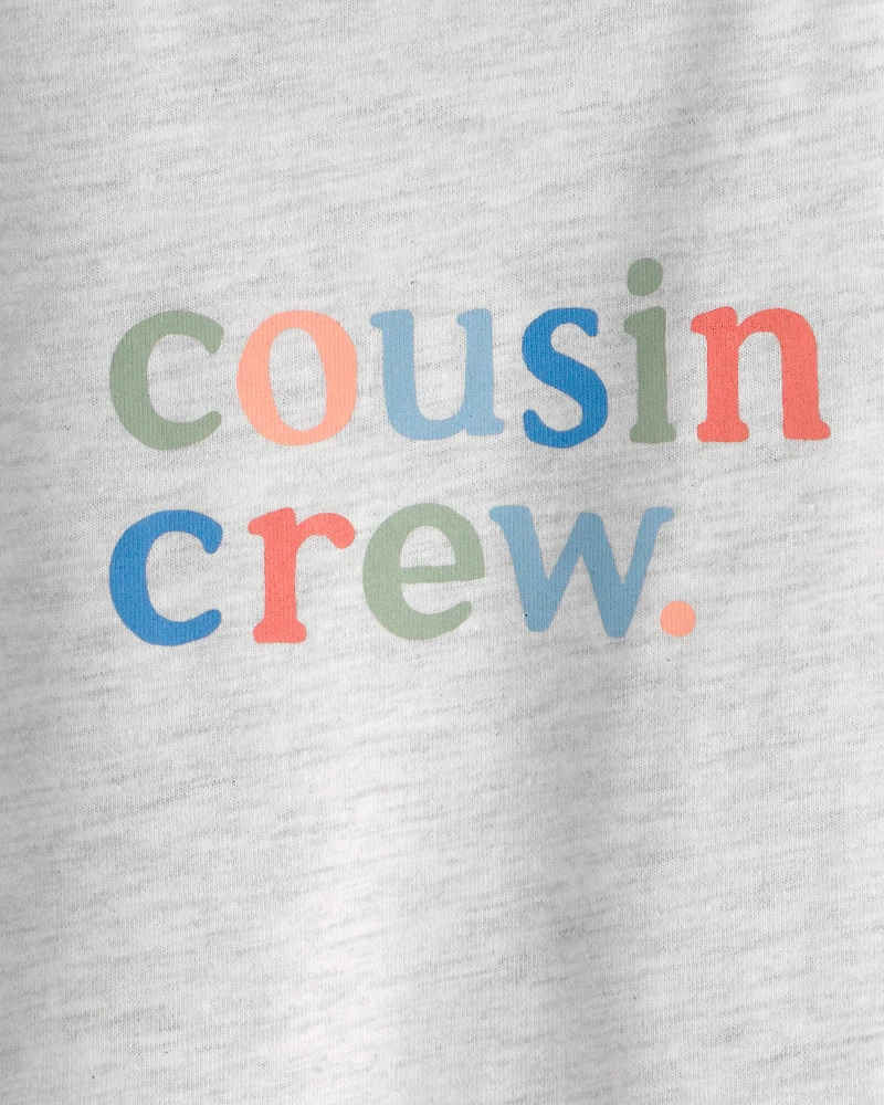 Baby 'Cousin Crew' Graphic Bodysuit - Grey