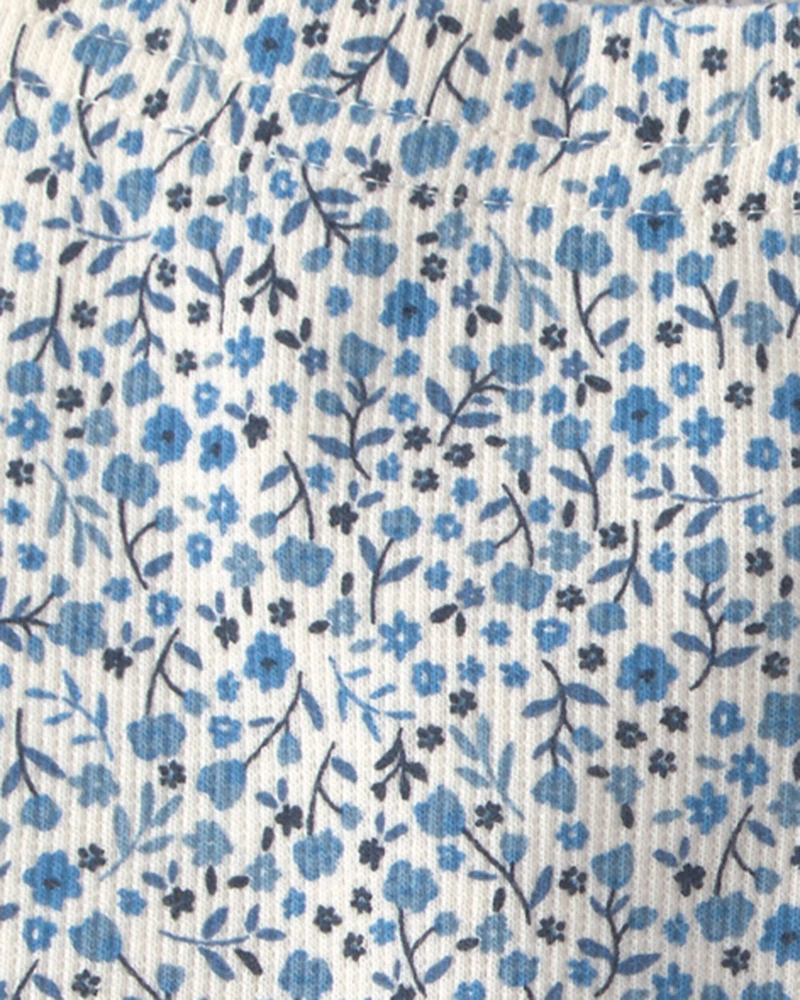 Baby Girl 2-Pack Organic Cotton Ribbed Pedal Shorts