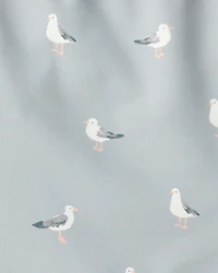 Toddler Girl Recycled Seagull-Print Swimsuit