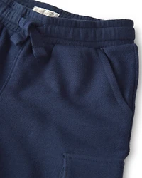Toddler Boy Organic Cotton French Terry Cargo Pants