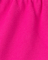 Baby Girl Drawstring Shorts - Pink
