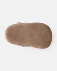 Baby Girl Star Mary Jane Shoes - Brown