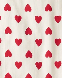 Kid Organic Cotton Pyjamas Forever Hearts Print