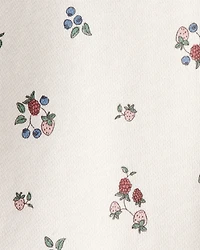 Toddler Girl Organic Cotton French Terry Sweatshirt Berry Blossom Print