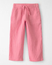 Toddler Girl Organic Cotton Gauze Pants