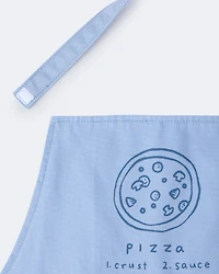Toddler Pizza Apron with Otter Pockets - Blue
