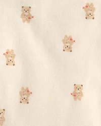 Baby Boy 4-Pack Bear Burp Cloths - Brown/Ivory