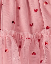 Baby Girl Heart Skirt - Pink
