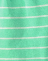 Baby Boy 2-Piece Car Striped Sleeveless Top & Short Set - Blue/Green