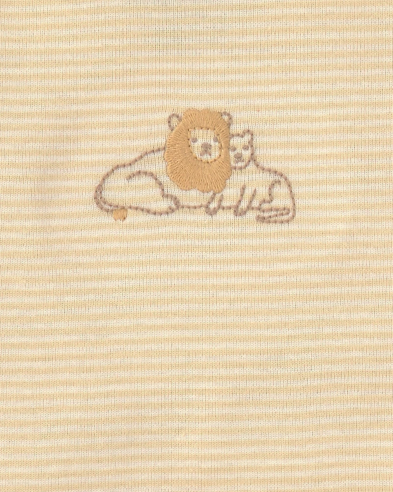 Baby 3-Piece Lion Bodysuit & Pant Set - Yellow/Ivory