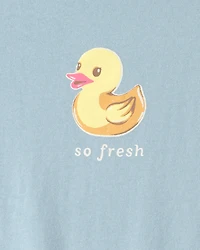 Girls Duck Graphic Tee - Blue