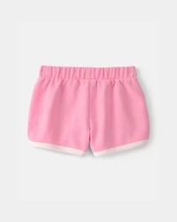 Toddler Girl French Terry Athletic Shorts - Pink