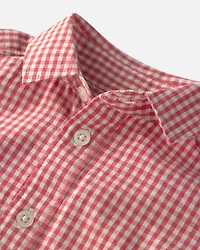 Toddler Boy 2-Piece Gingham Set Made with Organic Cotton