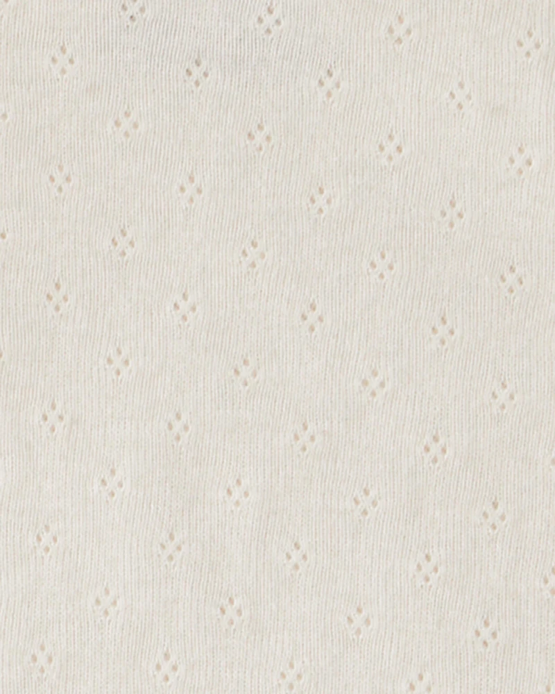 Baby Girl 3-Piece Floral French Terry Long-Sleeve Bodysuit & Pant Set - White