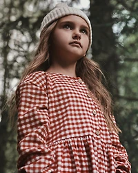 Girls Organic Cotton Flannel Dress