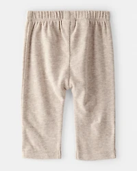 Baby Boy Pull-On Thermal Pants - Heather Grey