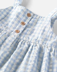 Baby Girl Gingham Dress Made with Organic Cotton