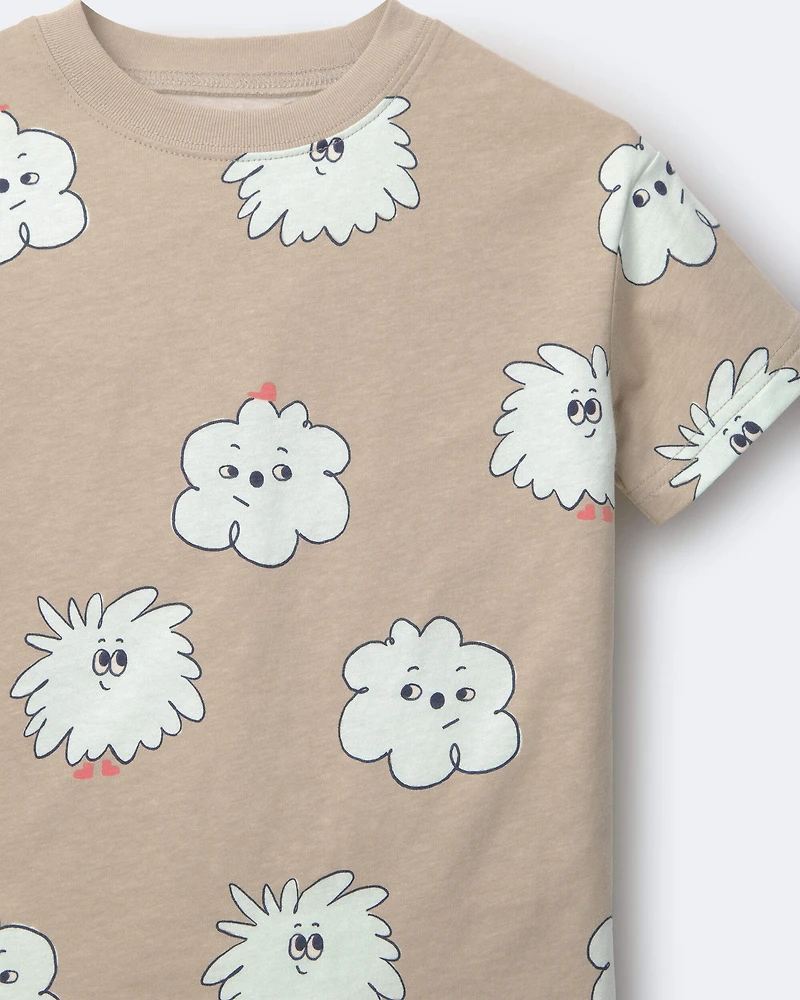 Toddler Squish Character Relaxed Graphic Tee - Khaki