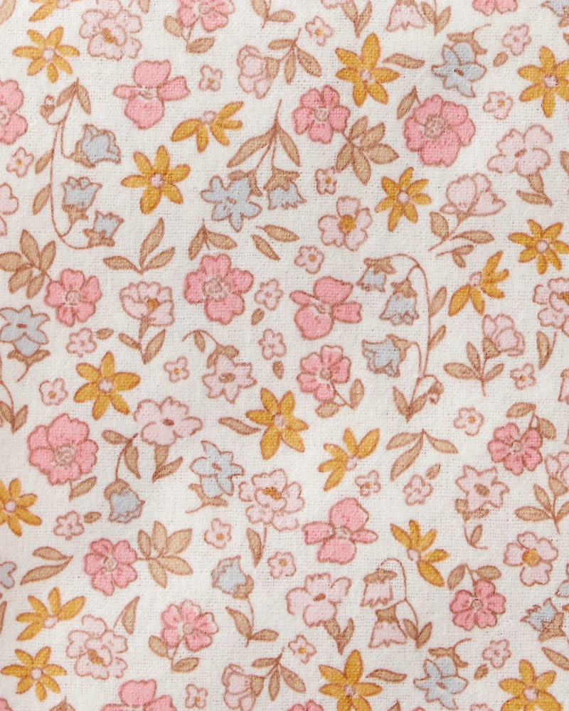 Baby 4-Pack Floral Receiving Blankets