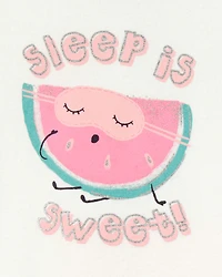 Toddler 4-Piece Watermelon Print 100% Snug Fit Cotton Pyjamas