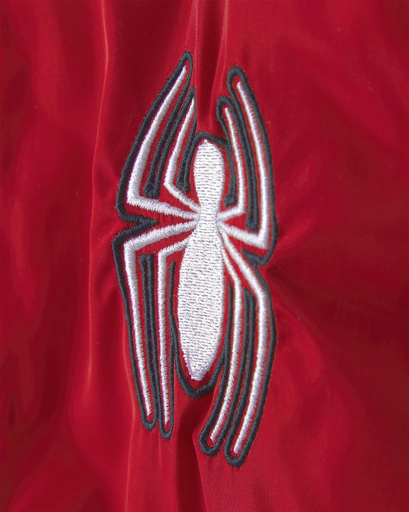 Kid Spider-Man Bomber Fashion Jacket - Red