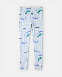 Boys Whale PurelySoft Short-Sleeve Snug Fit 2-Piece Pyjama Set - Blue